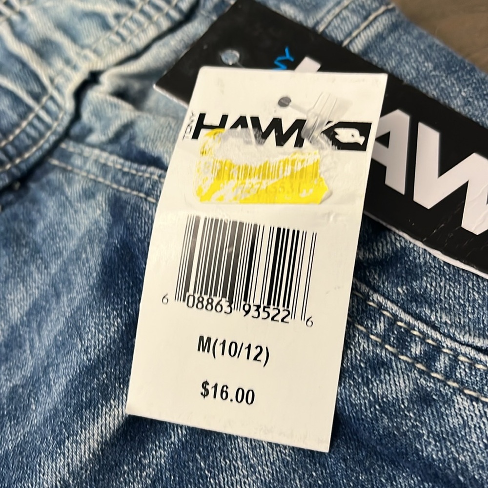 NWT! HAWK boy’s Blue Denim Flex Shorts. 10/12 - Picture 2 of 10